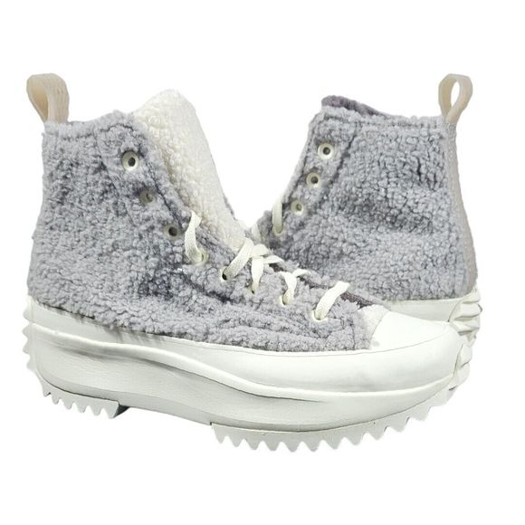 Converse Unisex Run Star Hike Sherpa Sneakers Size 7 Women's Mauve 172202C NWB - Picture 4 of 10